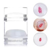 Born Pretty, Штамп 41046 Dual XL Clear/Matte Jelly Stamper, 1 шт