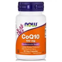 Коэнзим Q10 Нау 100 мг 30 растительных капсул / NOW CoQ10 100 mg 30 vcaps