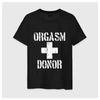 Мужская футболка хлопок Orgasm + donor