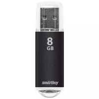 Флешка SmartBuy V-Cut USB 2.0 8 ГБ, 1 шт., черный