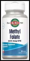 KAL, Methyl Folate, Метил фолат, 400 мкг, 90 таблеток
