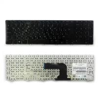 Клавиатура для ноутбука Dell Inspiron 17, 3721, 5737, 5721, 3737 Series. Г-образный Enter. Черная, с черной рамкой. PN: V119725BS1