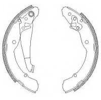 4082.00_=631SBS=FSB549!колодки барабанные Skoda Octavia 1.4-1.8/1.9TDi/SDi 96> REMSA 408200 | цена за 1 шт