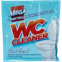 Mega порошок для чистки туалета с антимикробным эффектом WC Cleaner Sea Fresh 130г