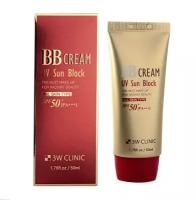 Солнцезащитный ВВ крем 3W Clinic UV Sun Block BB cream SPF 50+/PA+++