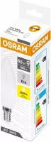 Лампа светодиодная E14 OSRAM LED Base B, 550лм, 6.5Вт, 3000К, теплый свет, матовая, Свеча, 1 шт