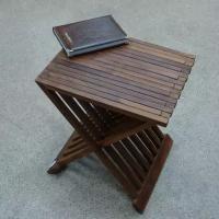 Табурет складной деревянный стул для кухни стулья для дома для ванной для сауны для дачи для пикника дерево Индонезия высота 45 см 29411