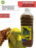 Корм просо красное для попугаев, домашних птиц, грызунов Little Shark