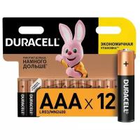 Батарейки Duracell размера AAA 12 шт