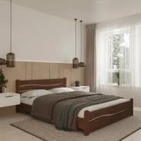Двуспальная кровать Кровать деревянная Волна 160*200, 160х200 см, ММК-Древ