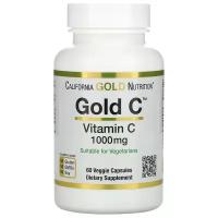 California Gold Nutrition Gold C витамин C 1000 мг 60 растительных капсул