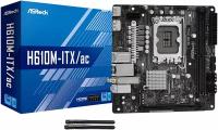 Материнская плата ASRock H610M-ITX/AC, RTL