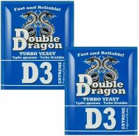 Дрожжи спиртовые Double Dragon D3 Extreme, 2 шт. 184 гр