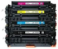 Комплект картриджей HP (304A) 4 совместимых CC530A + CC531A + CC532A + CC533A для HP Color LaserJet CP2020 CP2025 CM2320