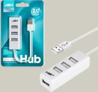 HUB USB JBH H-03 на 4 USB 2.0 белый