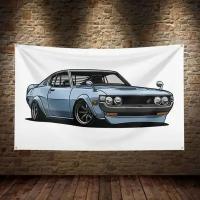 Флаг плакат баннер JDM Toyota Celica 1600GT Тойота Селика Целика