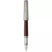 PARKER перьевая ручка Premier Crimson F561, 1972062, черный цвет чернил, 1 шт