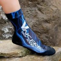 (L) Vincere GRIP SOCKS BLUE LIGHTNING Носки для пляжного волейбола (Липкий лого) Черный/Синий