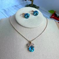 Комплект бижутерии XUPING JEWELRY: серьги, колье, кристаллы Swarovski