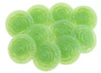 Пуговицы Magic Buttons 'Розочки', 18 мм (29 зелёный), 10 шт
