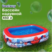 Бассейн надувной Bestway «Человек-паук», размер 201 х 150 х 51 см, от 6 лет, 98011, цвет красный, голубой