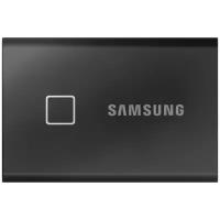 2 ТБ Внешний SSD Samsung T7 Touch, USB 3.2 Gen 2 Type-C, черный