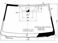 Стекло Лобовое (Обогрев Щеток/ Датчик Дождя/ Датчик Света) Toyota Avensis (T250) 03-08 XYG арт. AVENSIS-03-VCSSH LFW/W/X