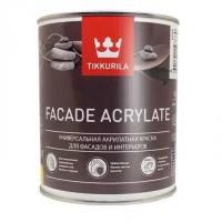 Краска акриловая Tikkurila Facade Acrylate матовая коричневый L462 0.9 л 1.1 кг