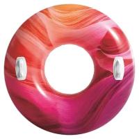 Круг для плавания с ручками Intex 56267NP розовый, 9+