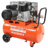 Patriot Компрессор Patriot поршневой ременной PTR 50-360I, 360 л/мин, 10 бар, 2200 Вт, 50 л, быстросъемный 1/4" + "елочка"