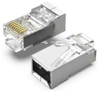 RJ45 коннектор (обжимной) кат6a FTP экранированный Vention (IDFR0-10) 10шт