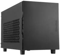 SST-SG15B Mini-ITX корпус-куб с алюминиевой передней панелью black (811246)