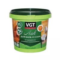 VGT для бань и саун бесцветный, полуматовая, 0.9 кг, 0.9 л