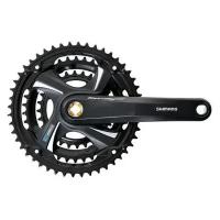 Система Shimano шатунов FC-TX801, TOURNEY TX, FOR REAR 7/8-SPEED, 175MM, 48X38X28TW/CG, CHAIN CASE COMPATIBLE, W/CRANK FIXING BOLT, BLACK