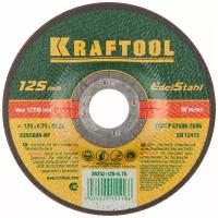 Диск отрезной Kraftool 125x0,75x22.23 мм, по нержавеющей стали для УШМ 36252-125-0.75