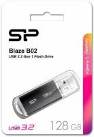 Флешка Silicon Power Blaze B02 128 ГБ, USB 3.1, черный