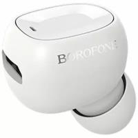 Bluetooth беспроводная моно гарнитура Borofone BC28 Shiny Mini White микрофон с наушником, hands free - белая