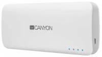 Внешний аккумулятор 10000 mAh, 2xUSB, Canyon, белый, CNE-CPB100W