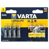Батарейка VARTA LONGLIFE AAA, в упаковке: 8 шт