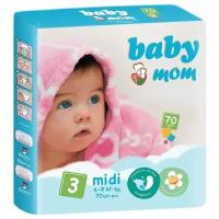 Baby Мom подгузники 3 (4-9 кг) 70 шт