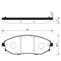 SANGSIN колодки тормозные дисковые ПЕР К-Т SP1193