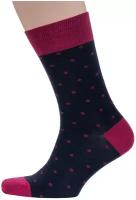 Мужские носки Grinston socks (PINGONS) бордовые, размер 27