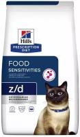 Сухой корм для кошек Hill's z/d Food Sensitivities при пищевой аллергии, 3 кг