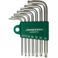 Набор шестигранных ключей JONNESWAY H08M07S, 7 предм., зеленый