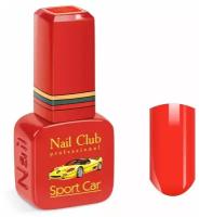 Nail Club professional Эмалевый красный гель-лак для ногтей, цвет оранжево-алый 1962 Ferrari California, 13 мл