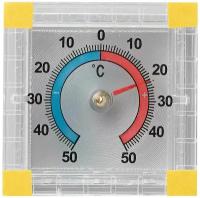 Термометр оконный биметаллический, крепление на липучку, диапазон от -50 до +50°C, ПТЗ, ТББ