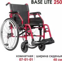 Кресло-коляска механическая Ortonica Base 190 / Base Lite 250 48UU ширина сиденья 48 см литые колеса