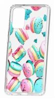 Чехол для Samsung Galaxy S20 Plus Kruche Print Макарон, пластиковая накладка, силиконовый бампер с защитой камеры, защитный прозрачный кейс с рисунком