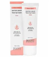 Jigott Увлажняющий крем для лица с экстрактом центеллы 50 мл Daily Real Cica Water Drop Tone Up Cream / Корейская косметика для лица / Подарок на 8 марта