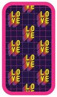 Пенал 2 отделения, 190*110 ArtSpace "Love", ламинированный картон, фольга